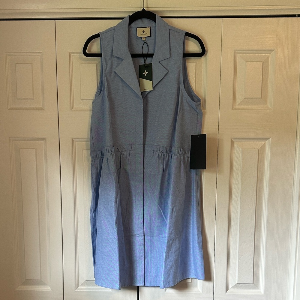 Tuckernuck Blue Sleeveless Dress